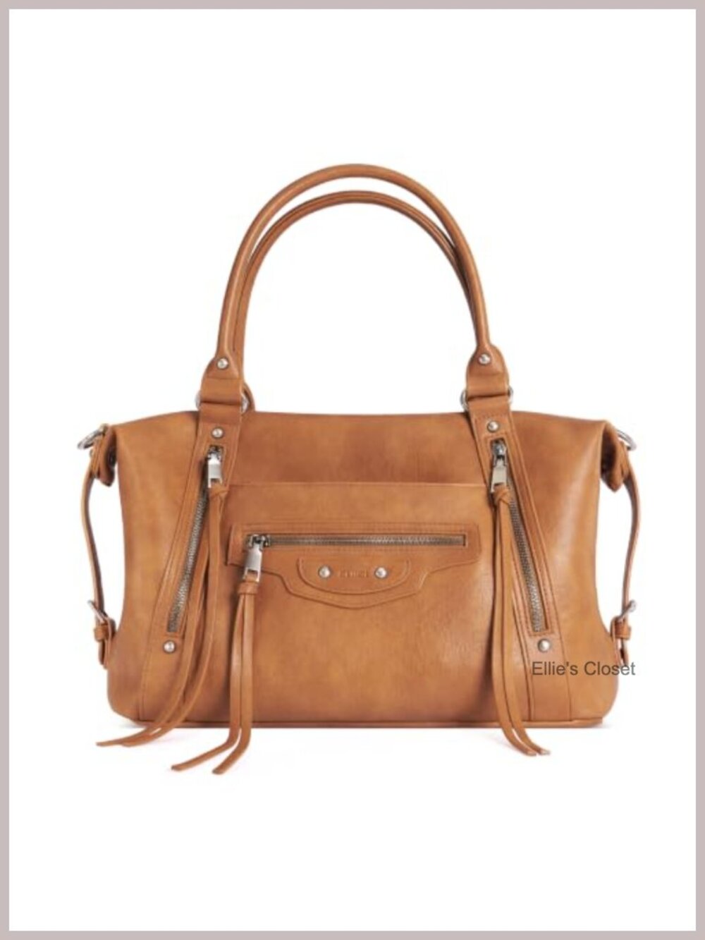 Large Vegan Leather Tote Bag for Women Y2K Purse with Pockets